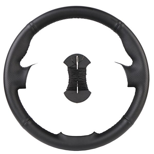 Couverture de volant de voiture en cuir tressé, pour Opel Astra (K) Corsa (E) Crossland X Grandland X Insignia: D-04-Black