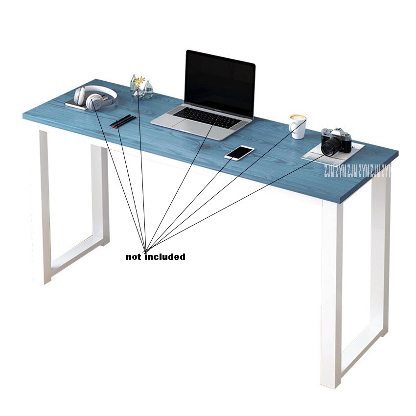B2783 80/100cm Modern Manmade Board Steel Frame Office Computer Table Household Economical Large Desktop Study Desk