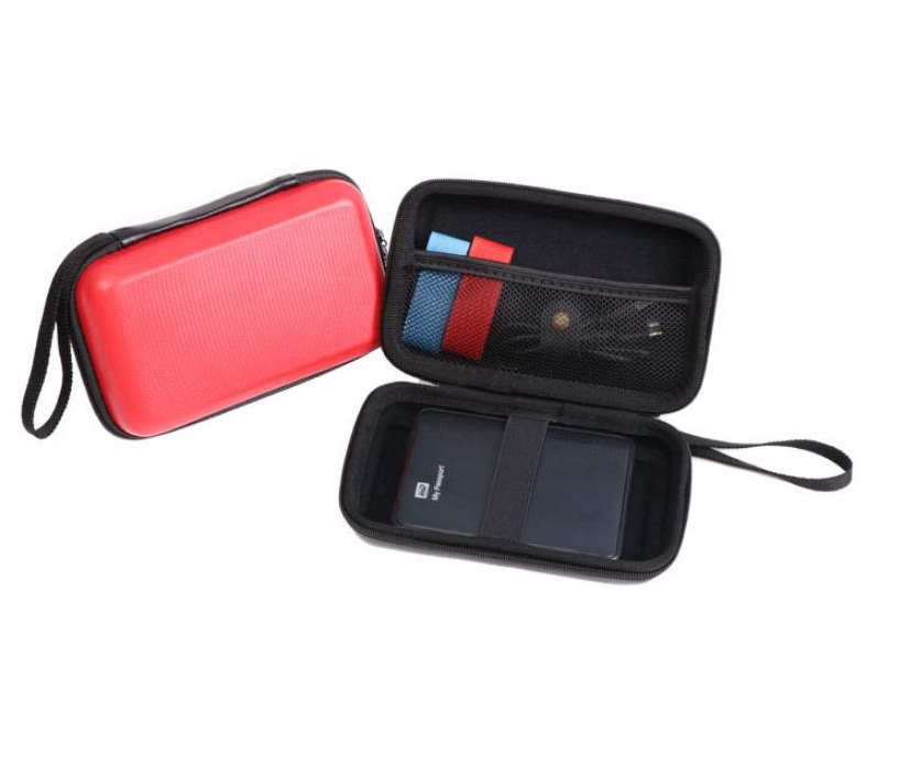 Custodia per disco rigido Custodia protettiva esterna ordinata Custodia per cavi per gadget elettronici Scheda SD per auricolari, disco U e SSD HDD portatile: Colore rosa