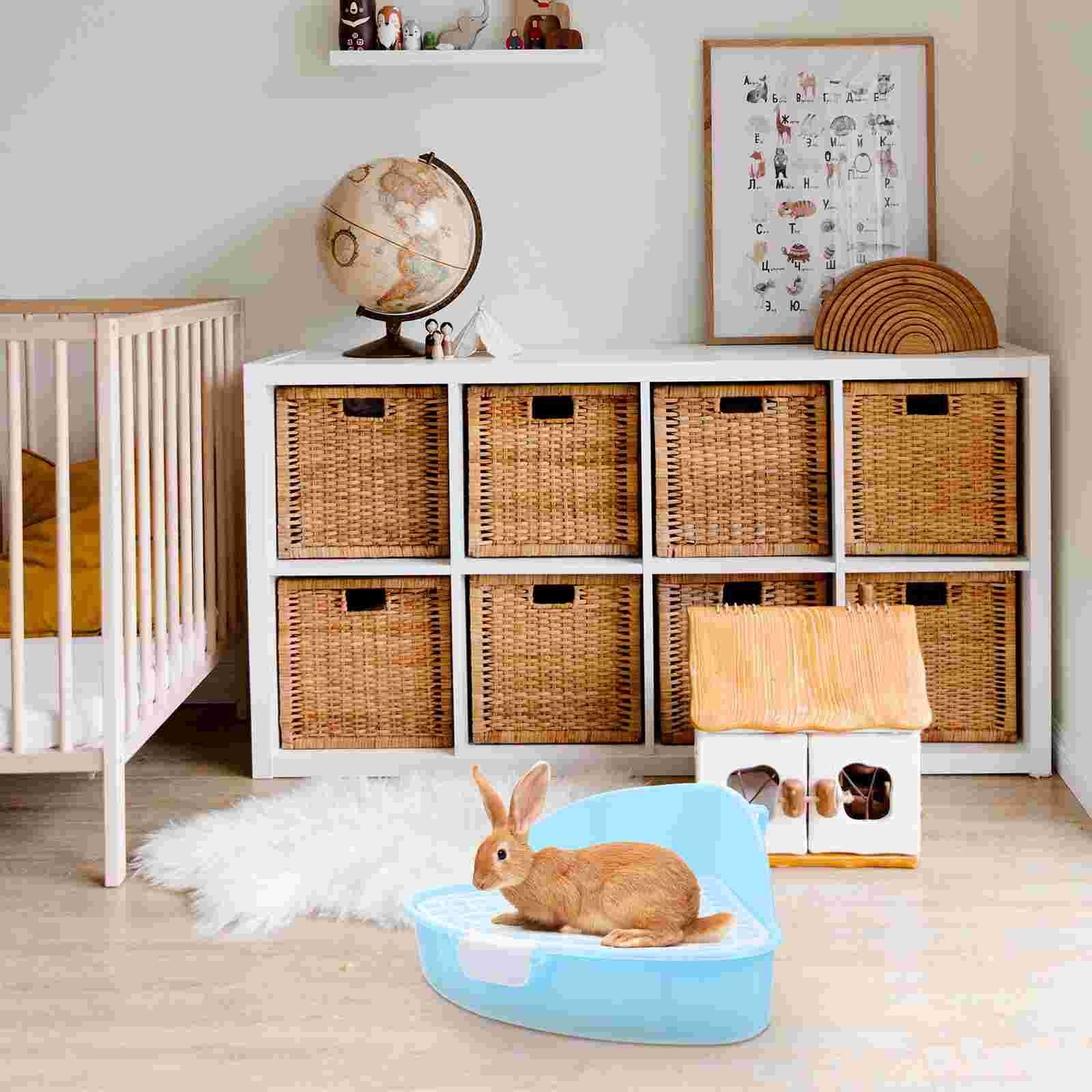 Kaninchen Wurf Kasten Kunststoff Kleine Tiere Töpfchen Ecke Wc Wurf Container