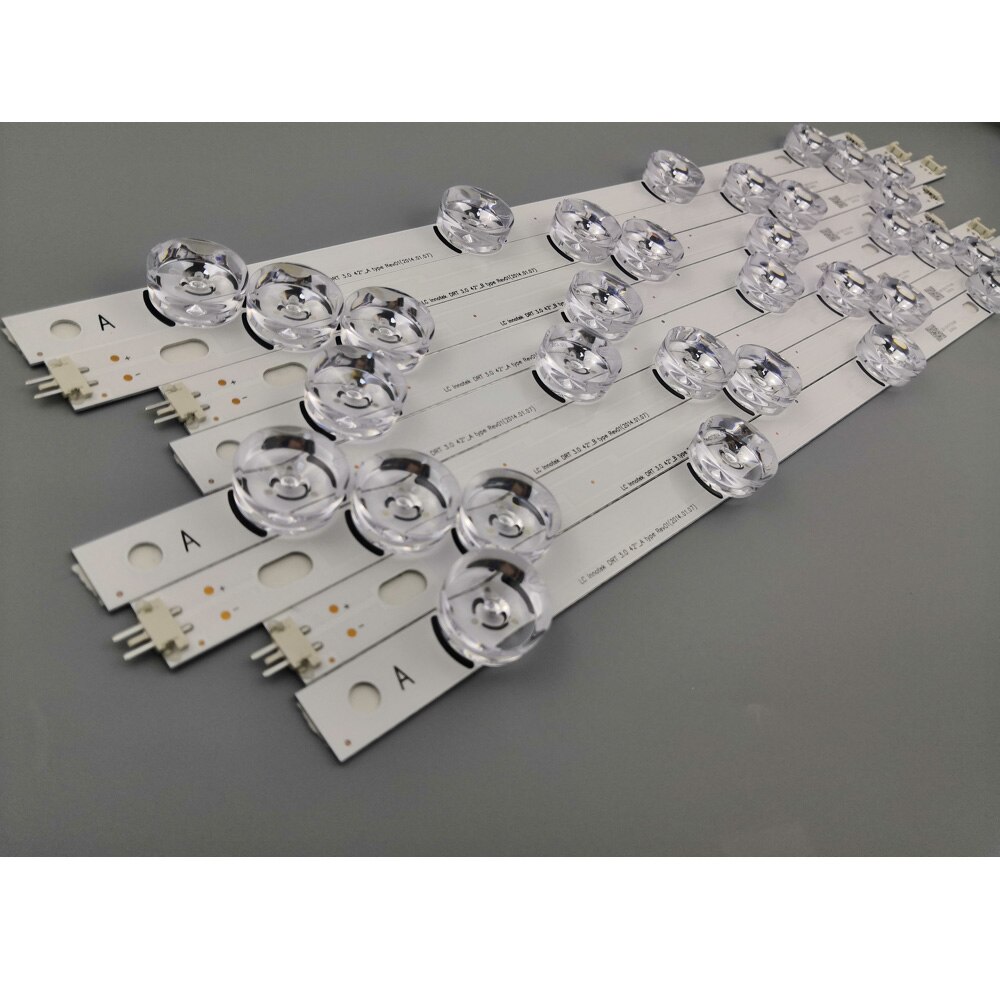 Led bakgrundsbelysning strip 8 lampa för  lg 42 tums tv innotek drt 3.0 42 " 6916l 1709b 1710b 1957e 1956e 6916l-1956a 6916l-1957a 42 lb 561v