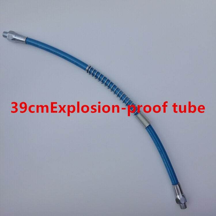 grease gun barrel manual gun hard rod pneumatic extended explosion-proof steel wire hose joint grease nozzle universal: Ivory