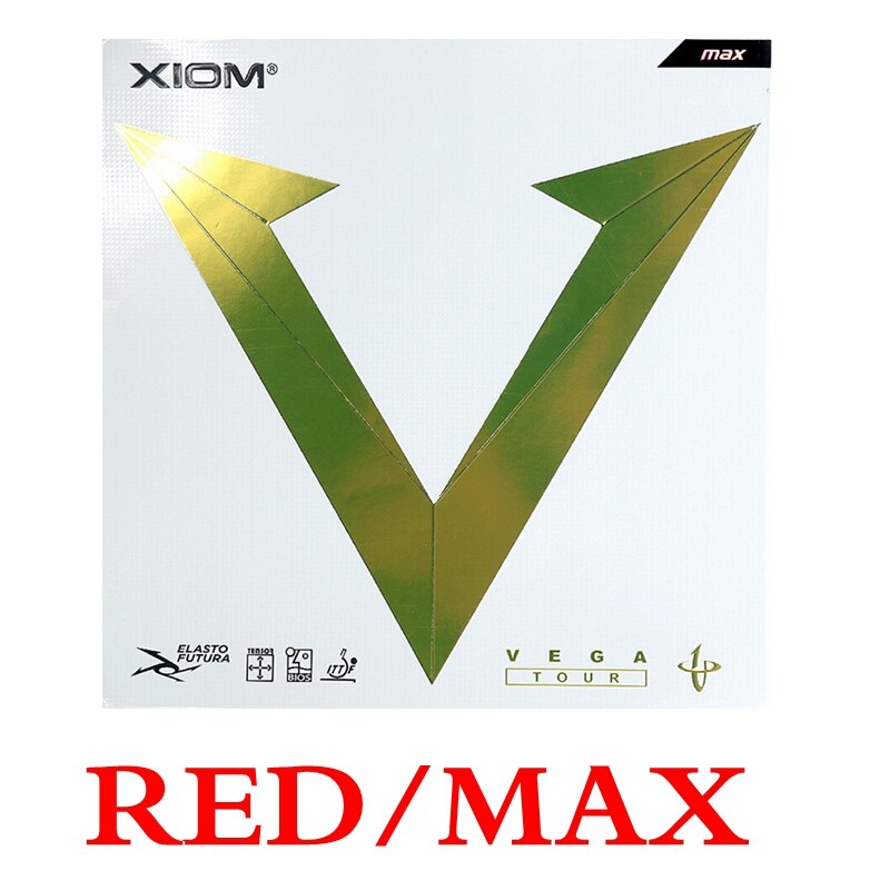 XIOM VEGA TOUR Non-Tacky Rubber Lastest Tensor Sponge Table Tennis Rubber Ping Pong Sponge Tenis De Mesa: RED MAX