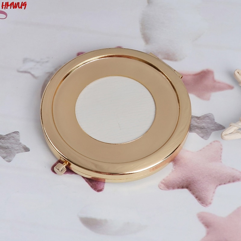 1PC Mini Double Side Mirro Women Ladies Make Up Mirror Cosmetic Folding Compact Pocket With Makeup Tool Nice
