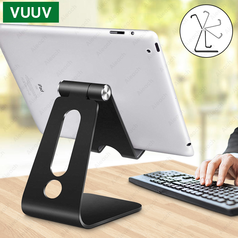 VUUV Desktop Holder Tablet Stand For ipad 9.7 10.2 10.5 11 inch Rotation Aluminium Tablet Stand secure For Samsung Xiaomi