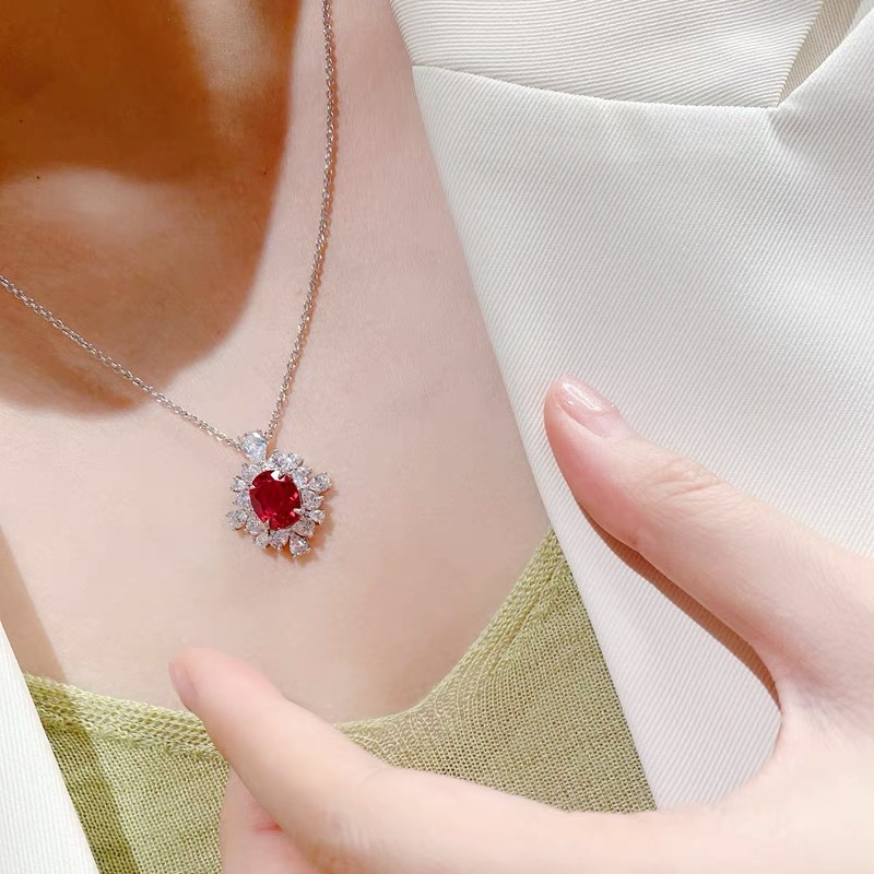 Wertvolle choker-halskette mit zirkonia-anhänger aus weißgold, vergoldet, verlobungs- und hochzeitsschmuck für damen, brautschmuck