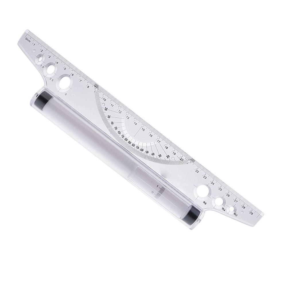 Rullande parallell linjal 30cm ritning cirklar vinklar linjer diagram konst kläder ritning linjal vinkel special parallell linjal