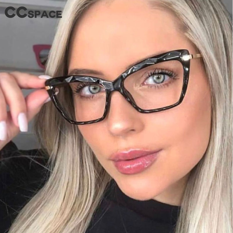 H45591 Diamond style frame Square Glasses Frames Women Optical Computer Glasses