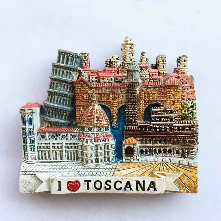 Italia hartsi jääkaappimagneetit matkailu matkamuisto toscana firenze san gimignano siena venezia jääkaappi tarrat kodin sisustus