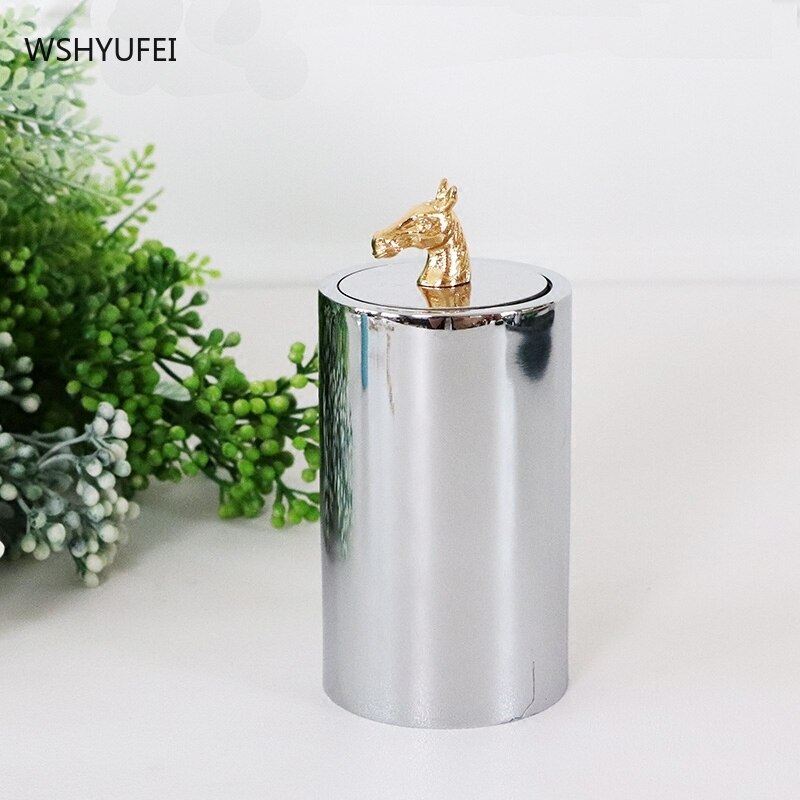 Nordic simple bird horse head cover silver toothpick holder insert toothpick box home dining table decoration