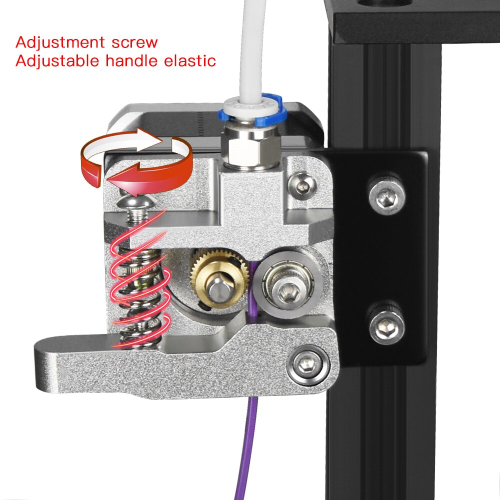 3D Printer Parts MK8 Extruder Upgrade Aluminum Block Bowden Extruder 1.75mm Filament Reprap Extrusion for Ender 3 CR10 Blu-3