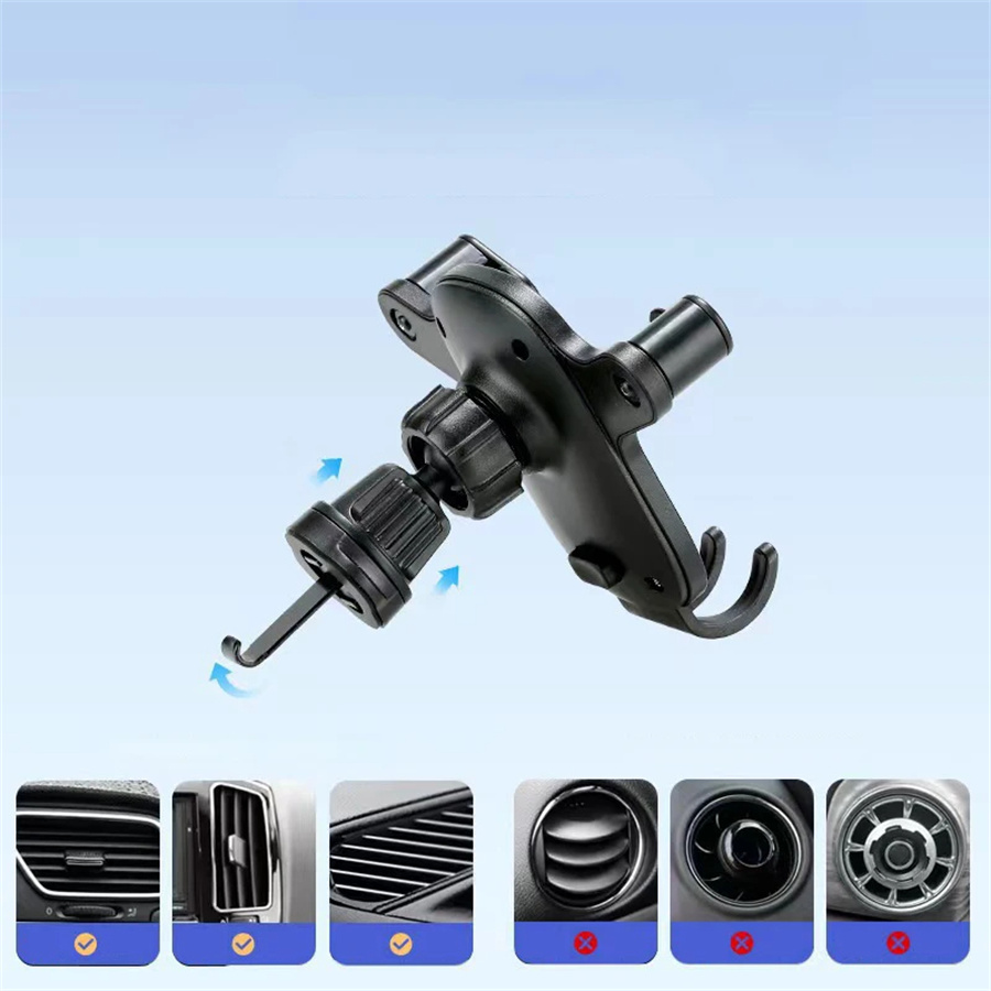 Car Air Vent Clip Mount Hook Gravity Car Phone Holder Smartphone GPS Holder Mobile Bracket Support For iPhone Xiaomi OPPO ViVo