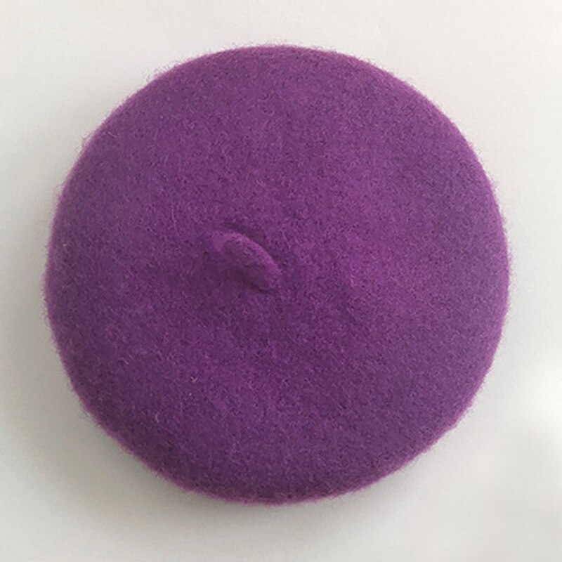 Solid Color Pet Hat Painter Wool Hat Dog Beret Mini Decorative Photo Headwear Pet Memorial Christmas Luxury Beret Hat: 07