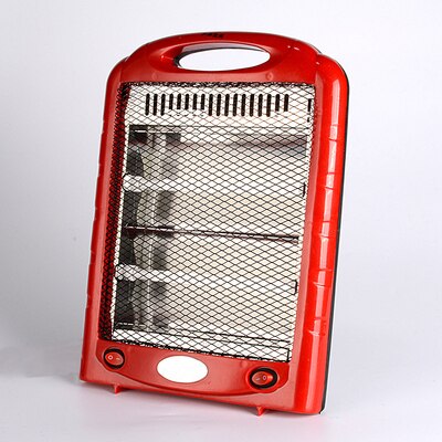 Portable Electric Heater Stove Hand Winter Warmer Machine Furnace Bedroom Office Quartz Thermal Heating Radiator Air Blower: Red