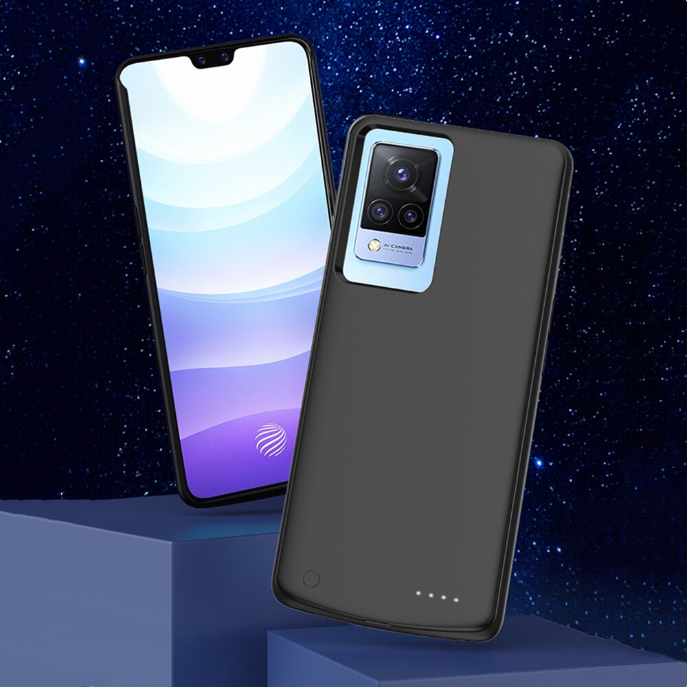 Siliconen Acculader Gevallen Voor Vivo S9e 5G Batterij Case 6800Mah Backup Powerbank Opladen Cover Voor Vivo S9 power Bank Case