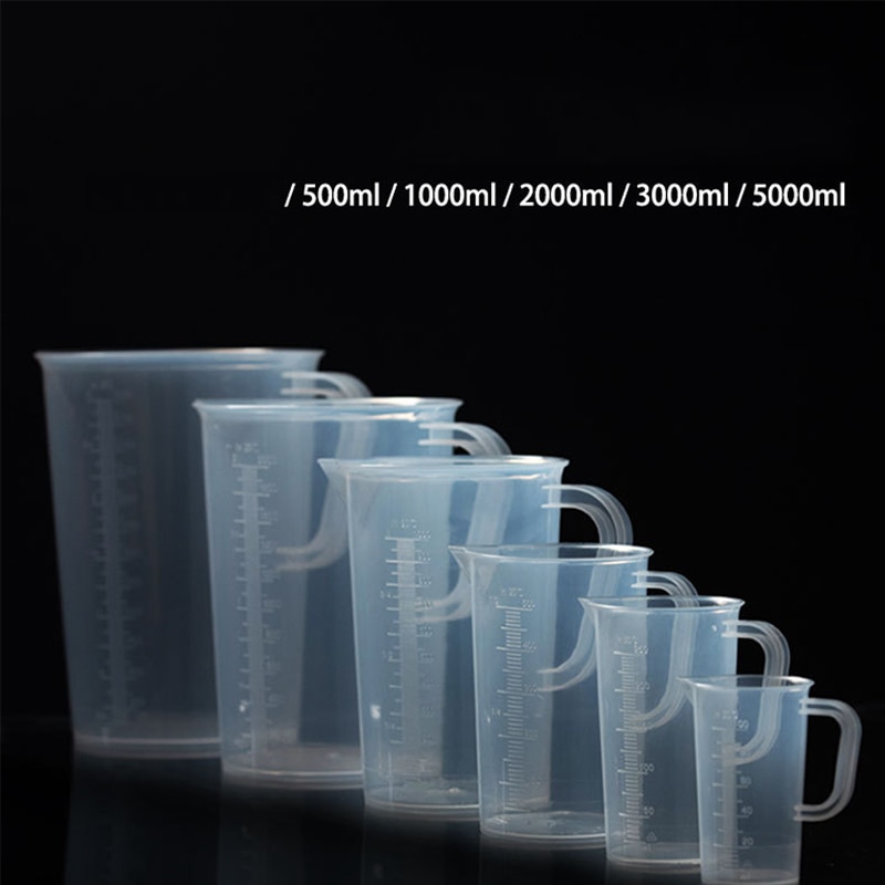 500/1000/2000/3000/5000ML Plastic Measuring Cup Jug Pour Spout Surface Kitchen Tool Supplies Style