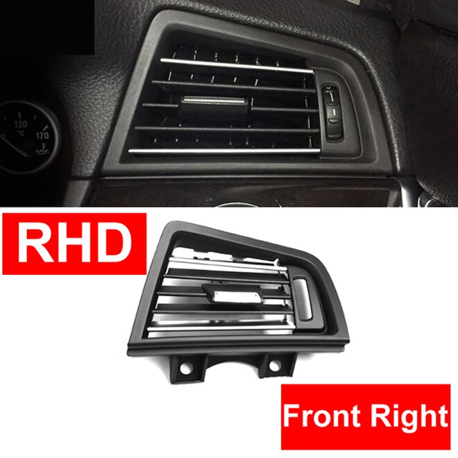 4x rhd fram vänster höger mitt bak ej hål luftkonditionering ventilationsgaller utloppspanel kromplatta för bmw 5- serie  f10 f18 10-17: Främre höger