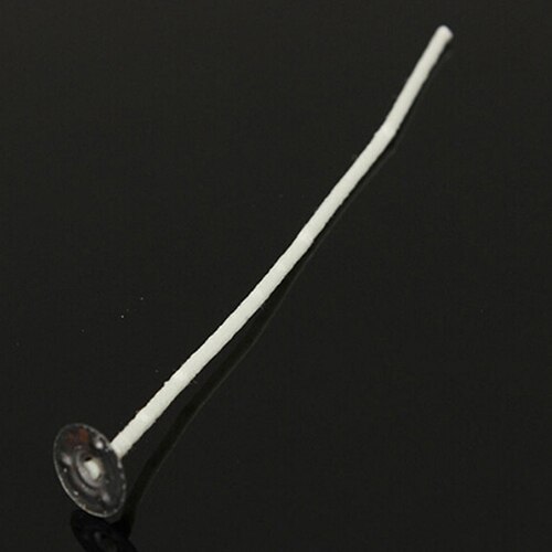 Mechas de vela no tóxicas de 10cm, mecha encerada para velas de Bajo humo con núcleo de algodón de apoyo, Material para velas, 30 Uds.