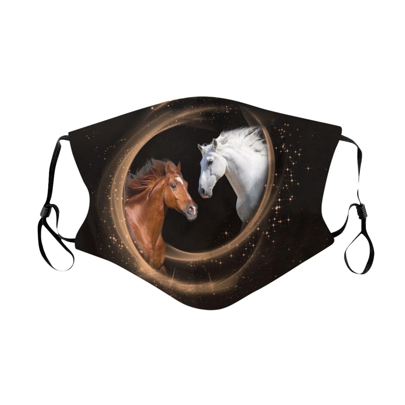 1pc Horse Print ski Fasemask Adult Printed Mascarillas Washable Reusable Fabric Lavables Masque Bandana