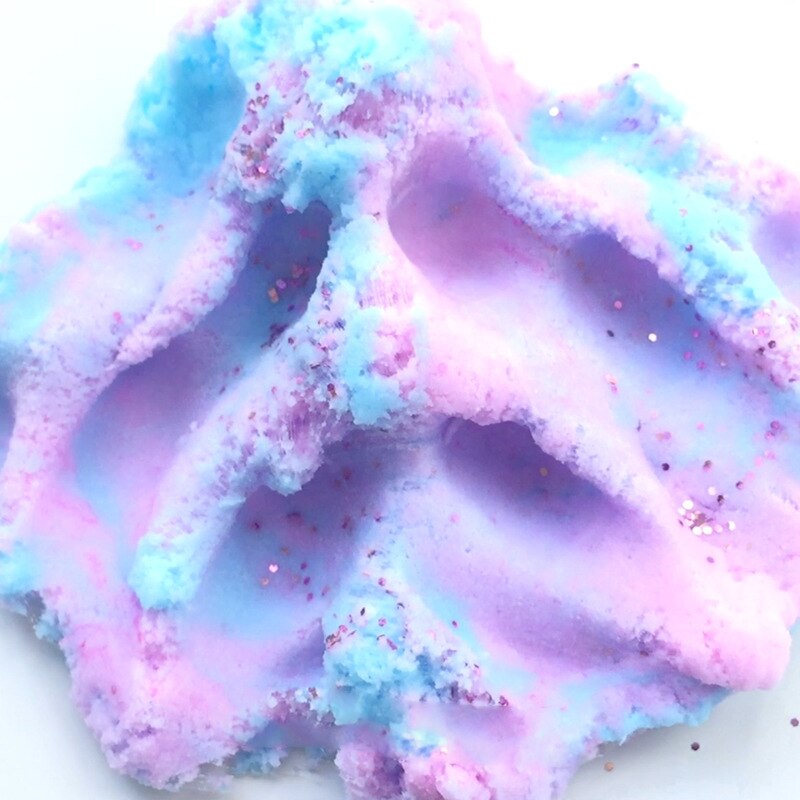 80ml Colorful Cloud Slime Fluffy Polymer Anti Stress Charms Cotton Mud Magic Glue Crystal Clay Plasticine Supplies Kids Toys