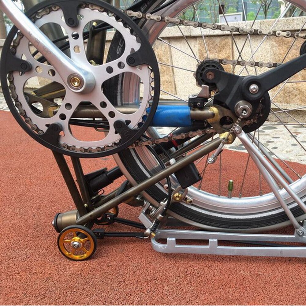 1 par cykel easywheel aluminiumslegering super letvægts lette hjul med titanium bolte til brompton cykeltilbehør