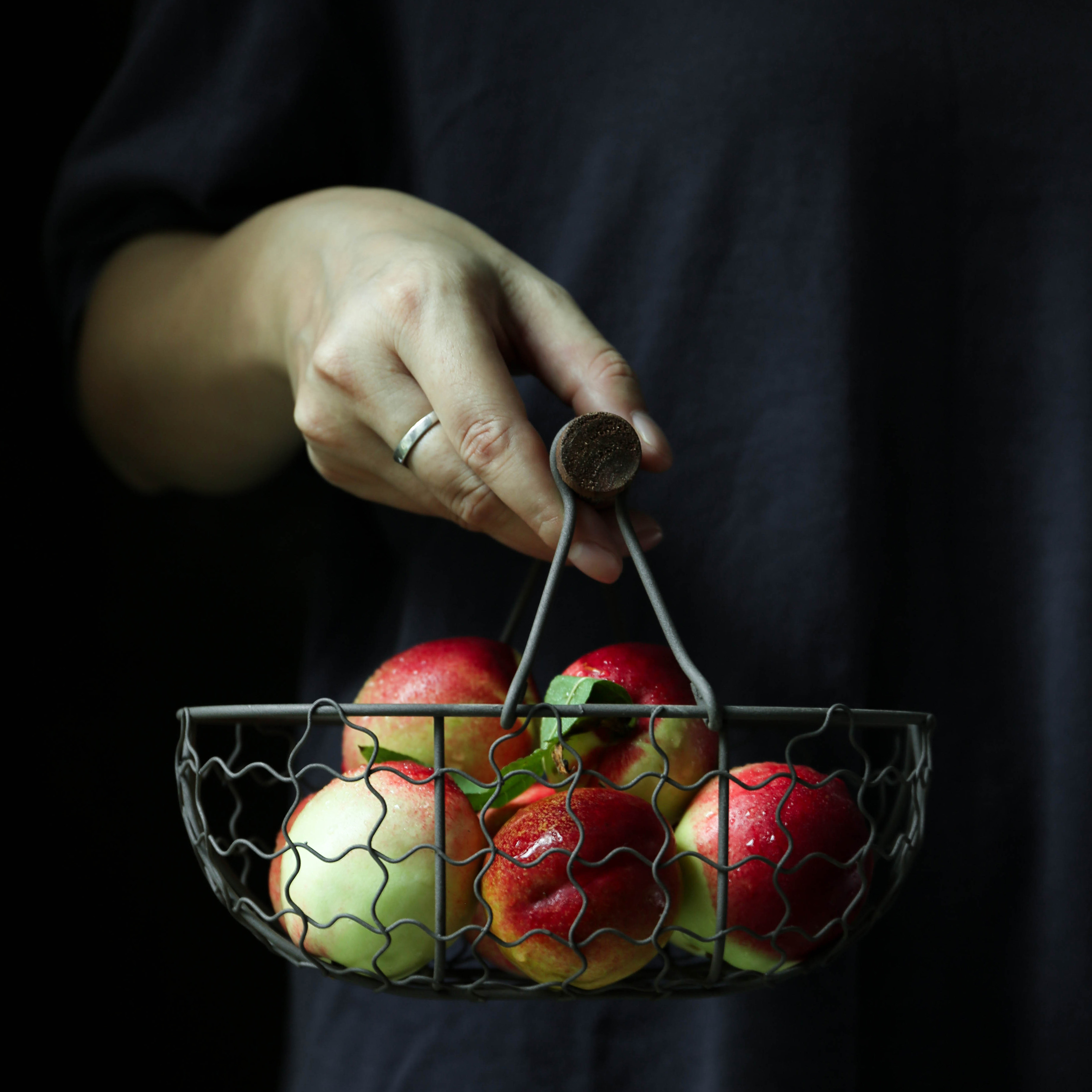 Panier en fer Vintage cuisine corbeille à fruits panier à pain panier de rangement pour bureau boîte de rangement