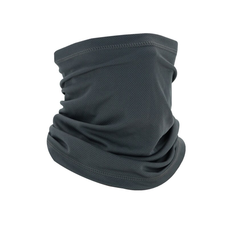 Men Windproof Neck Gaiter Elastic Tube Scarf Ear Cover Male Head Scarves Half Face Sun Ring Headscarf Headband Bandana: light gray