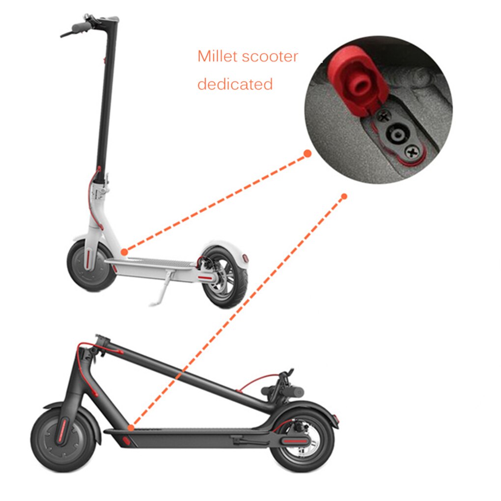 1 pièces En Caoutchouc de Scooter Connaissement Port Housse Chargeur Port Cache-Poussière Bouchon De Remplacement Étanche pour Mijia M365