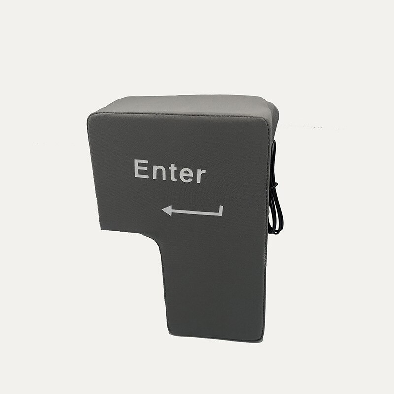 ZK20 Fidget toys Big Enter Key Stress Relief Vent Plush Toy With USB For Adult Working Antistress Computer Button Pillow Toy