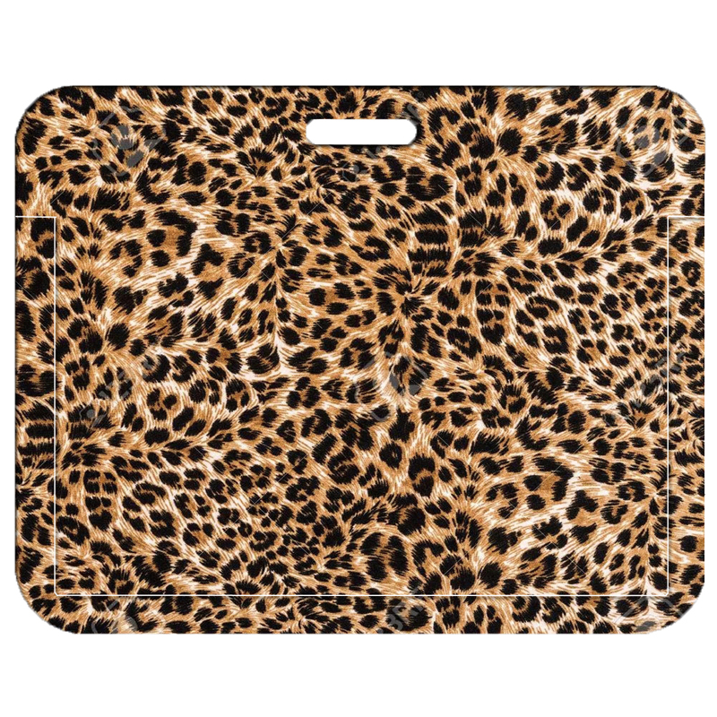 Leopard Women Name Card Cover Campus Card Bag Card Holder ID Card Case Vertical Style: Navy Blue