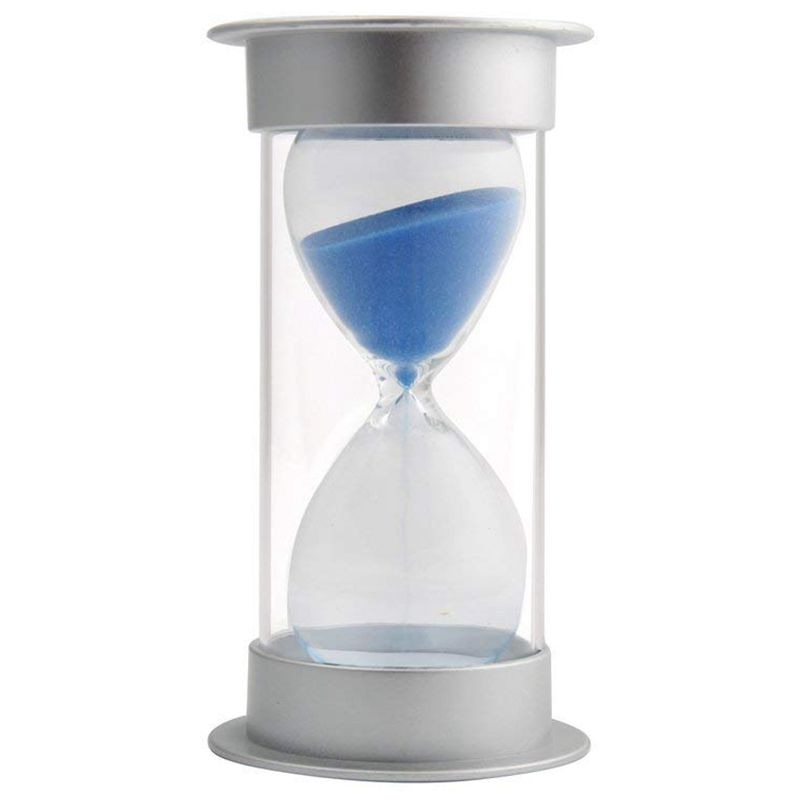 45 Minutes Hourglass,Modern Sand Timer with Blue Sand for Mantel Office Desk Coffee Table Book Shelf Curio Cabinet or End Table: Default Title