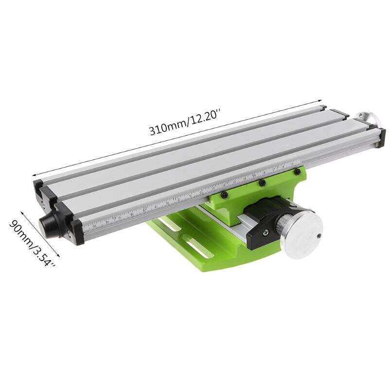 Mini Milling Machine Bench Work Table Vise Fixture Worktable X-Y 2 Axis Adjustment Coordinate Table for Bench Drill Press