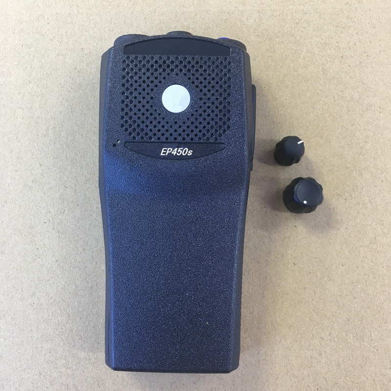 Schwarz farbe der vorderseite gehäbenutzen fallen Hülse für Motorola EP450s walkie Talkie mit kanalvolumen knöpfe