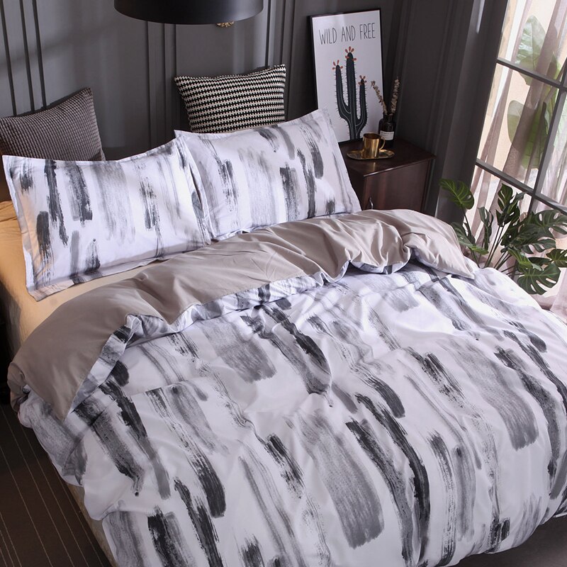 Moderne Dekbedovertrek Set Dekbed Beddengoed Set Bed Cover Koningin Koning Beddengoed Dekbedovertrek Kussensloop Textiel