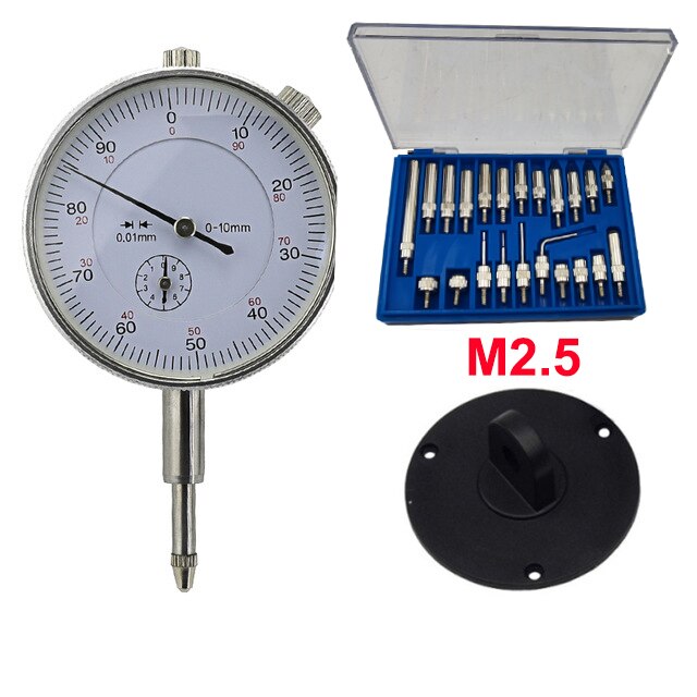 0-10mm /1inch Dial Indicator 22Pcs M2.5 and 4-48 Thread Tip For Dial &amp; Test Indicators Steel Dial Indicator Point Set