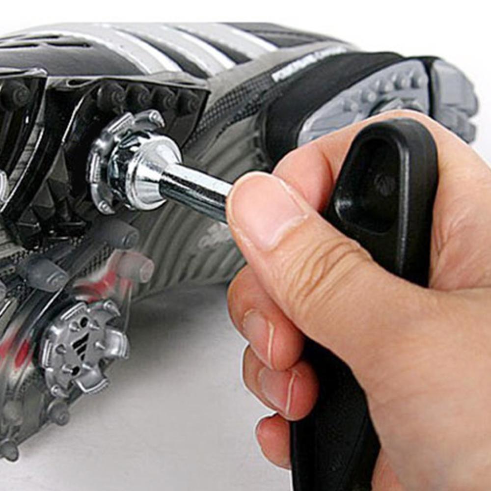 1 stk praktiske golfsko spikes golf knopper fjernelse værktøj udendørs golf sport golf sko klamper skralde nøgle håndtag tilbehør