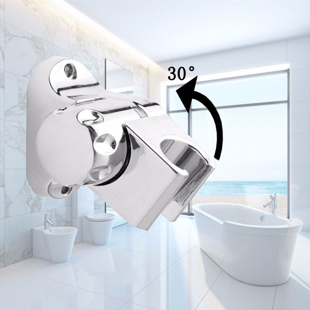 Shower Bracket Shower Rail Holder 20~25mm ABS Chrome Shower Head Holder Adjustable Bathroom Accessories Universal