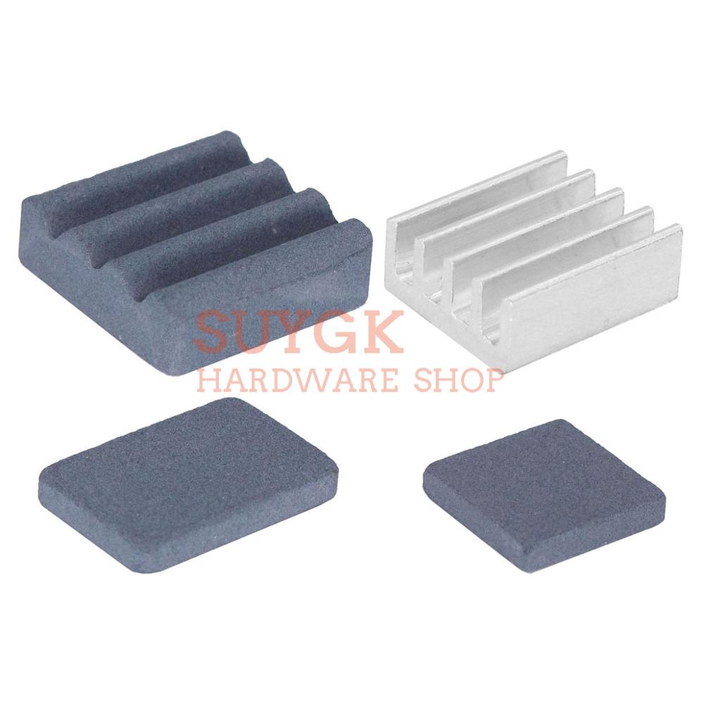 Raspberry PI 4 heat sink 4pcs SIC cooling sink Silicon carbide Ceramic radiator blind radiating fin of Raspberry PI 4 Model B 4B