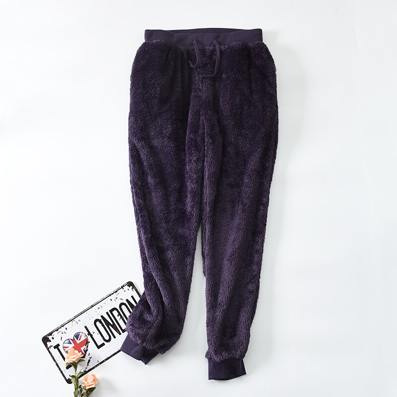 Home pants for Women Coral fleece trousers Sleep Bottoms pants