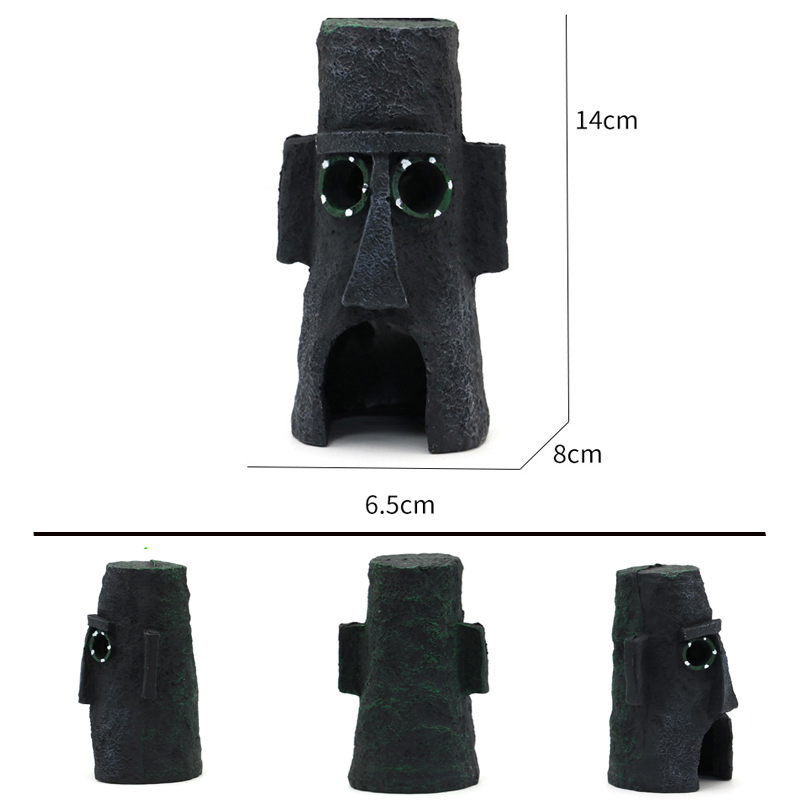 Aquarium Decoratie Landschapsarchitectuur Accessoires Aquarium Aquarium Decoratie Stripfiguur Ananas Huis Decoratie: Kaki Groen