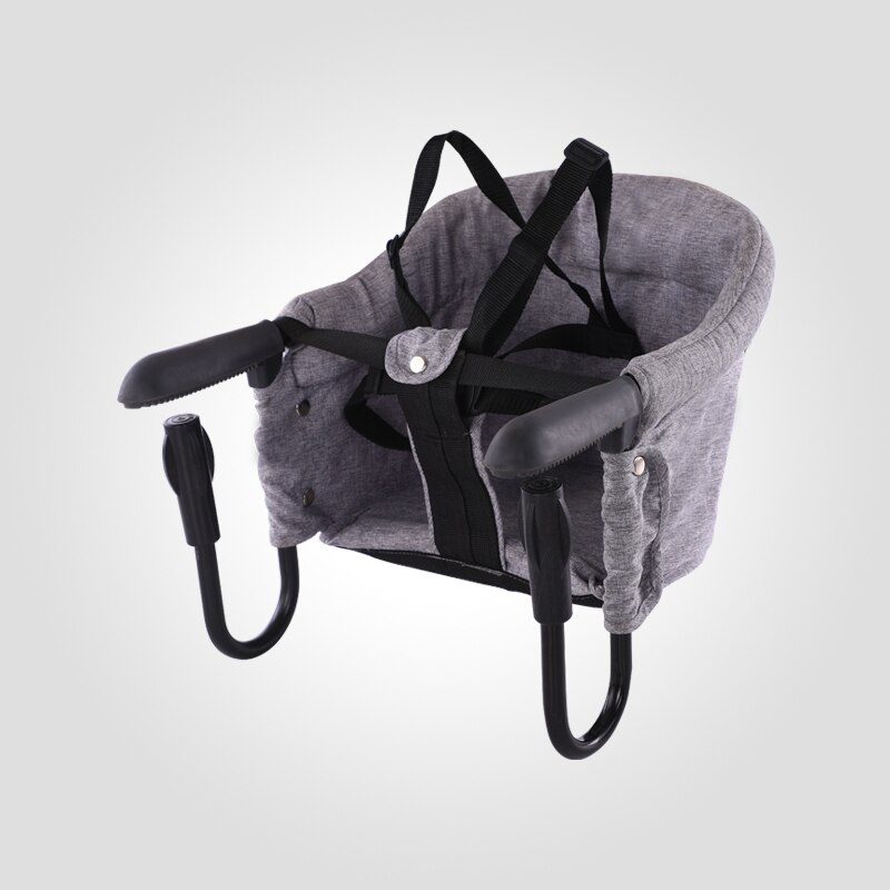 Trona portátil con gancho para bebé, trona de viaje plegable, Clips para mesa de comedor, silla de alimentación para niños con cinturón de seguridad: hui