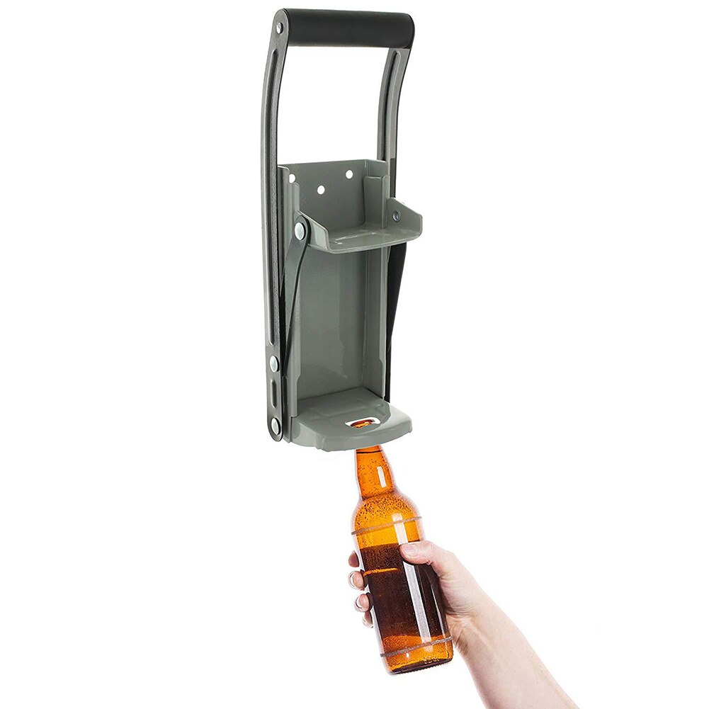12 Oz Aluminum Can Crusher & Bottle Opener Heavy Duty Metal Wall Mounted Soda Beer Smasher Eco-Friendly Recycling Tool
