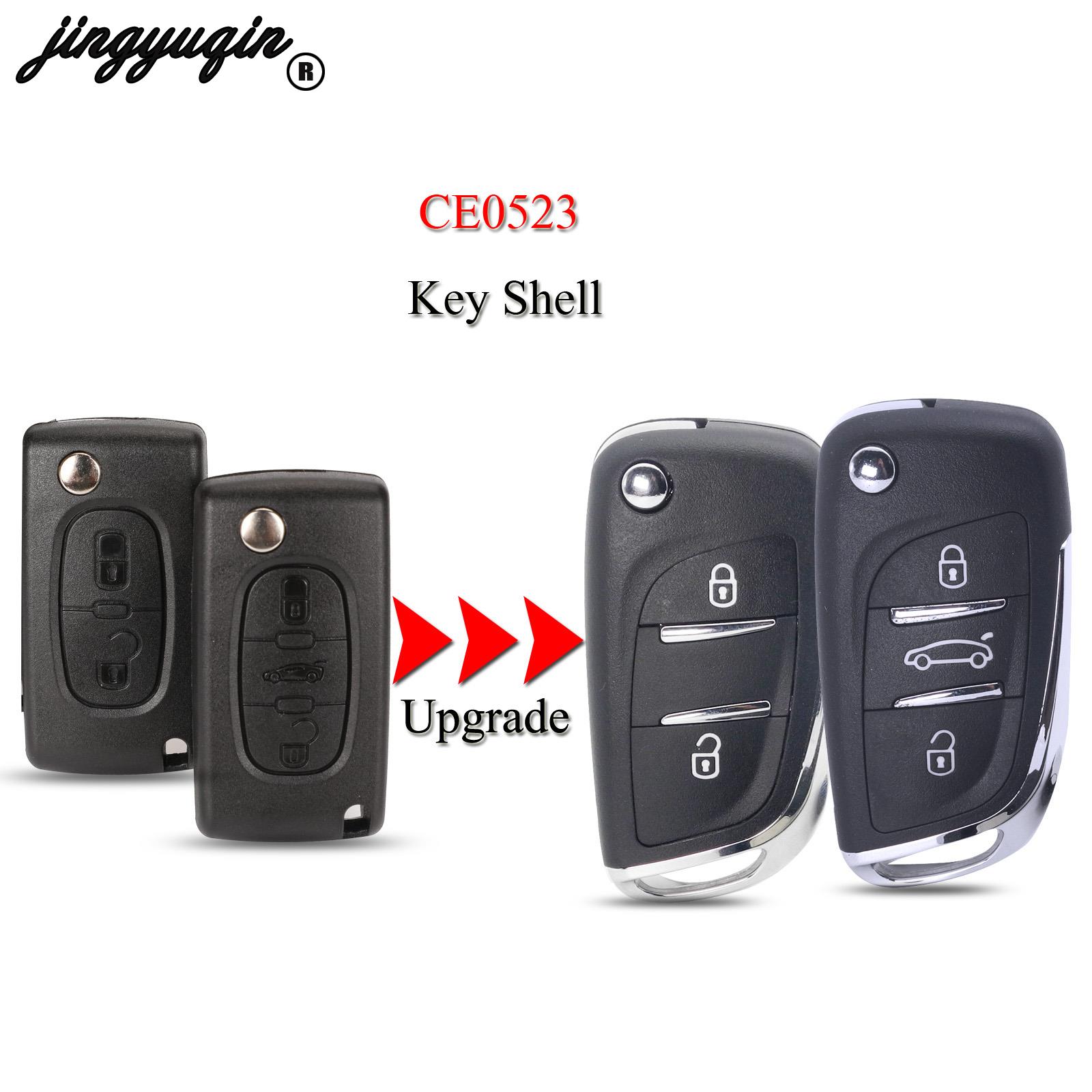 Cascarón de llave de coche remoto para Citroen C5 C4 Coupe VTR C6 C8 C2 Berlingo Xara Picasso Ce0523 VA2/HU83 2/3B