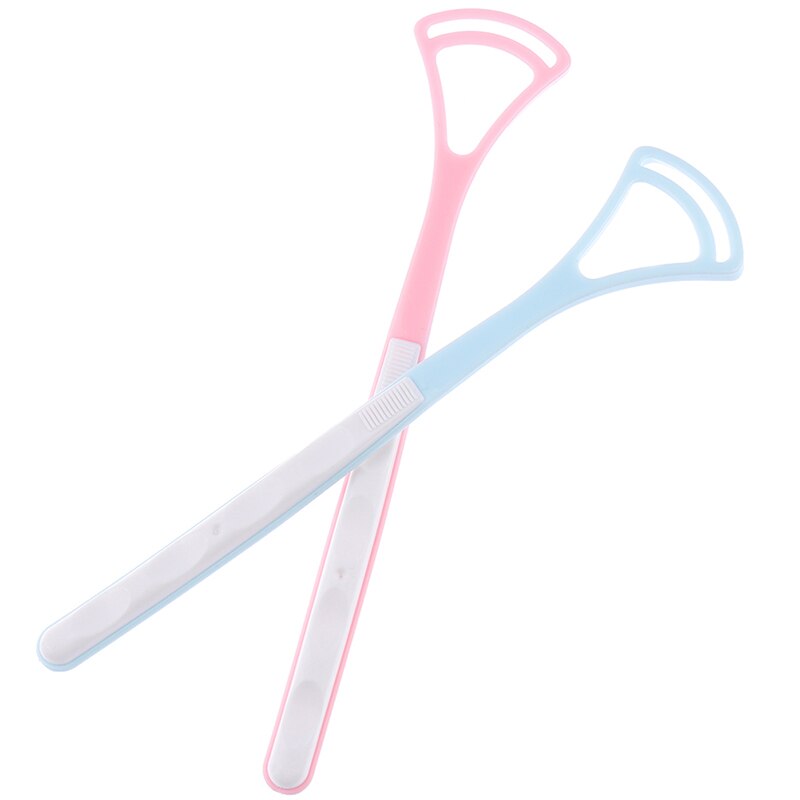 2PCS Tongue Cleaner Scraper Tongue Scraper For Kids Plastic Gentle Bacteria Clean Set