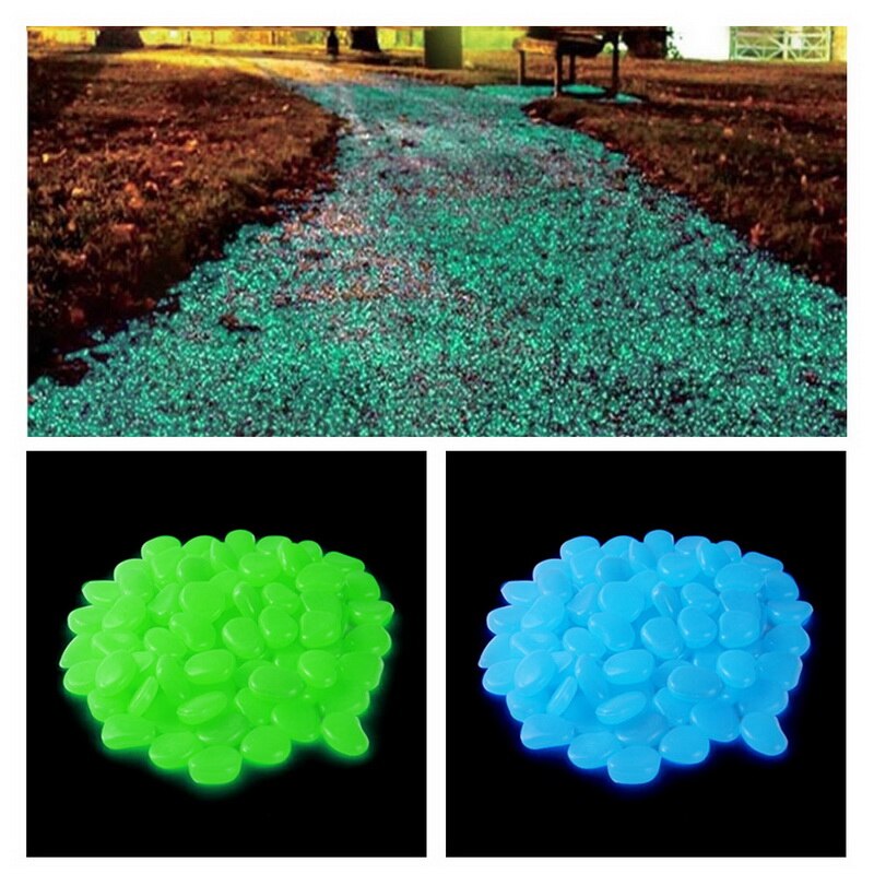 100Pcs Tuin Decor Lichtgevende Stenen Glow In Dark... – Grandado