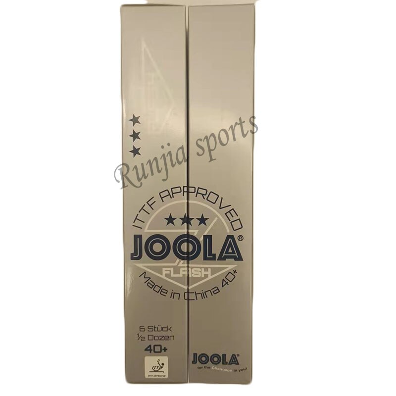 JOOLA-6 pelotas de plástico para tenis de mesa, originales, sin costuras, 40 + Material, color blanco, aprobado por ITTF