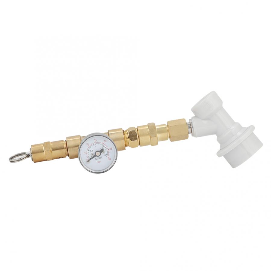 Válvula de manómetro de con conector, accesorios para equipos de elaboración de cerveza, regulador de Gas