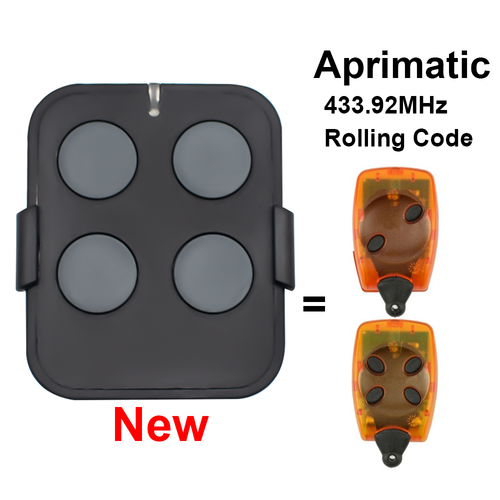 Remplacer la télécommande Aprimatic TR2 TR4 pour porte de garage Aprimatic, télécommande 433mhz: Violet