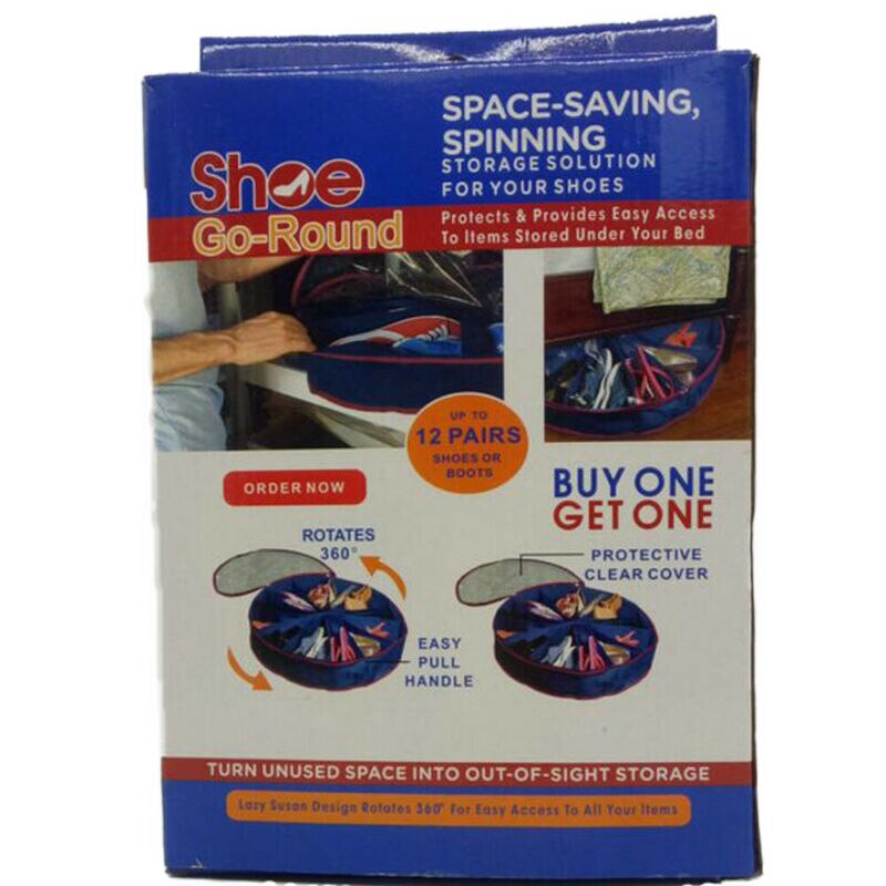 Underbed round sapatos botas solução de armazenamento organizador caixa arrumada tampa/by