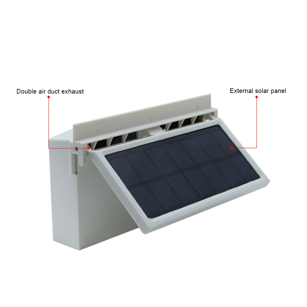Solar Dual Fan Vehicle Cooling Tool Car Exhaust Fan Vehicle Front/Rear Window Radiator Fans Air Vent Conditioning Cooler System